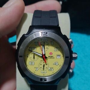 Michael sport Men's Watch - Black and Yellow